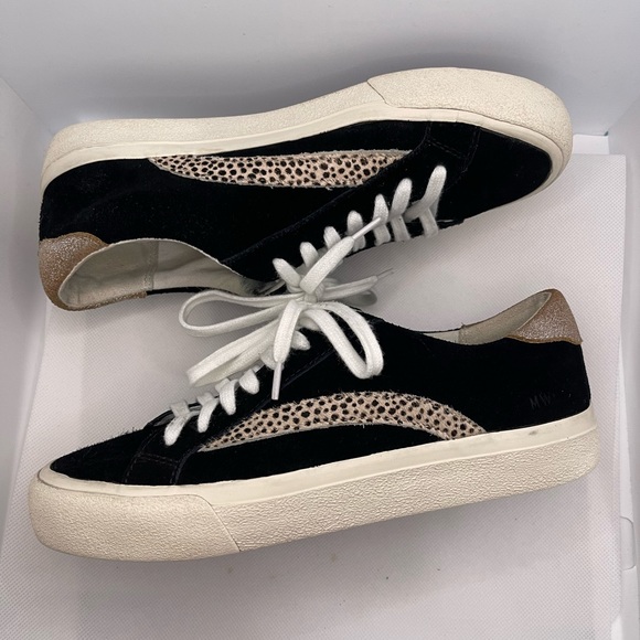 Madewell Womens Sidewalk Low Top Sneakers  Black W’S 6 M M’S 4.5 M - Picture 6 of 7